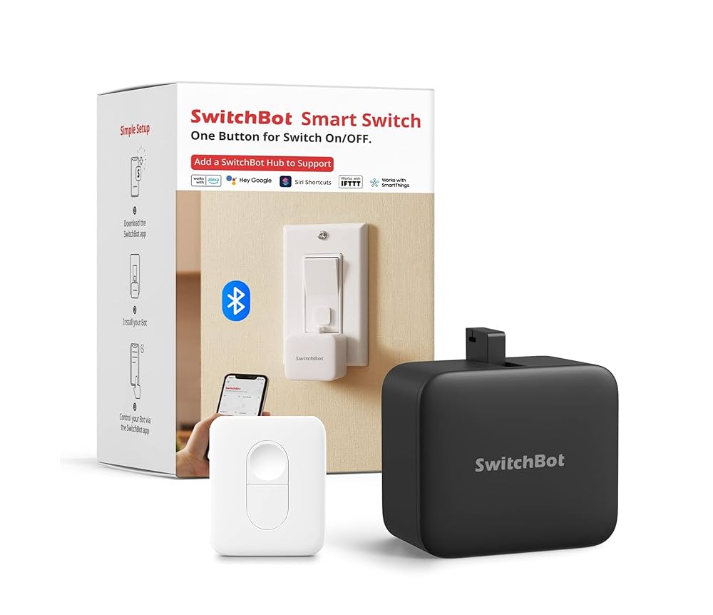 SwitchBot スイッチボット スイッチ ボタンに適用 指ロボット3個セット Amazon.co.jp: 【セット買い】SwitchBot スイッチボット